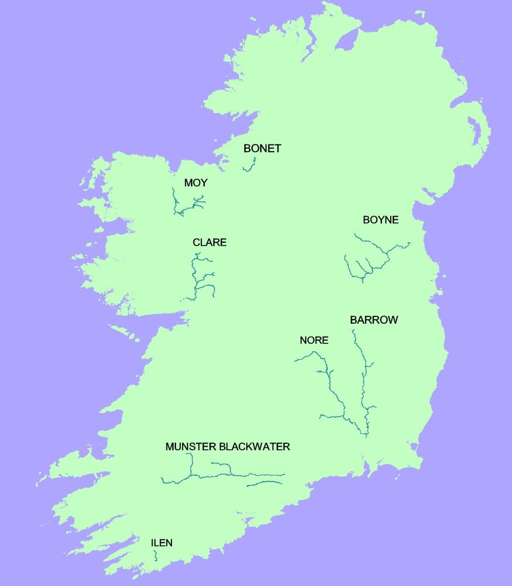 mapa blackwater river irsko