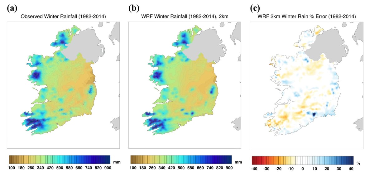 mapa irska klimatu