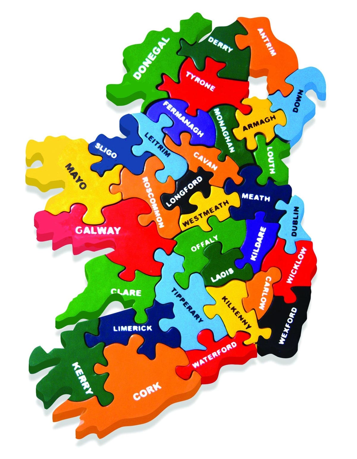 mapa irska puzzle
