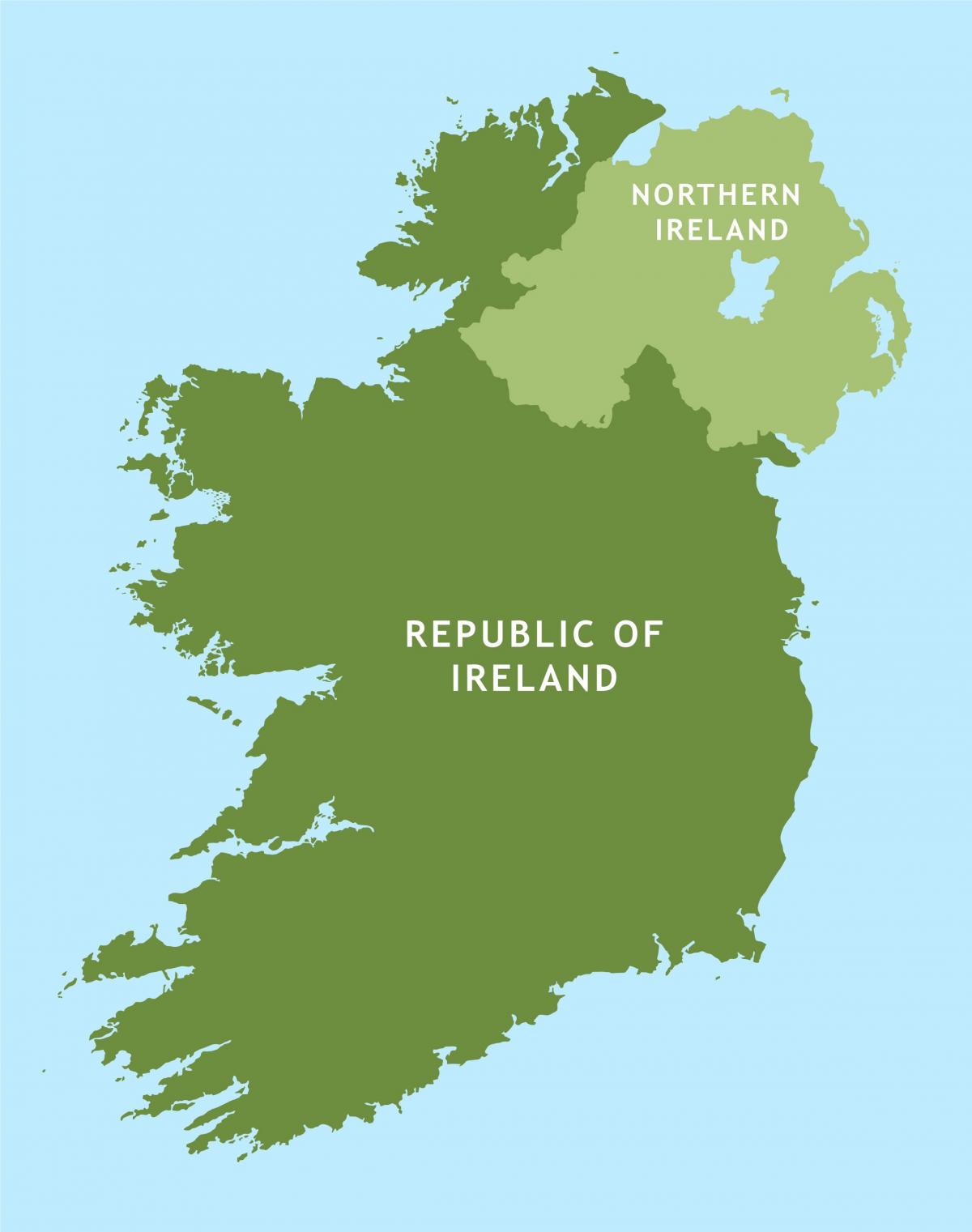 silniční mapa irska