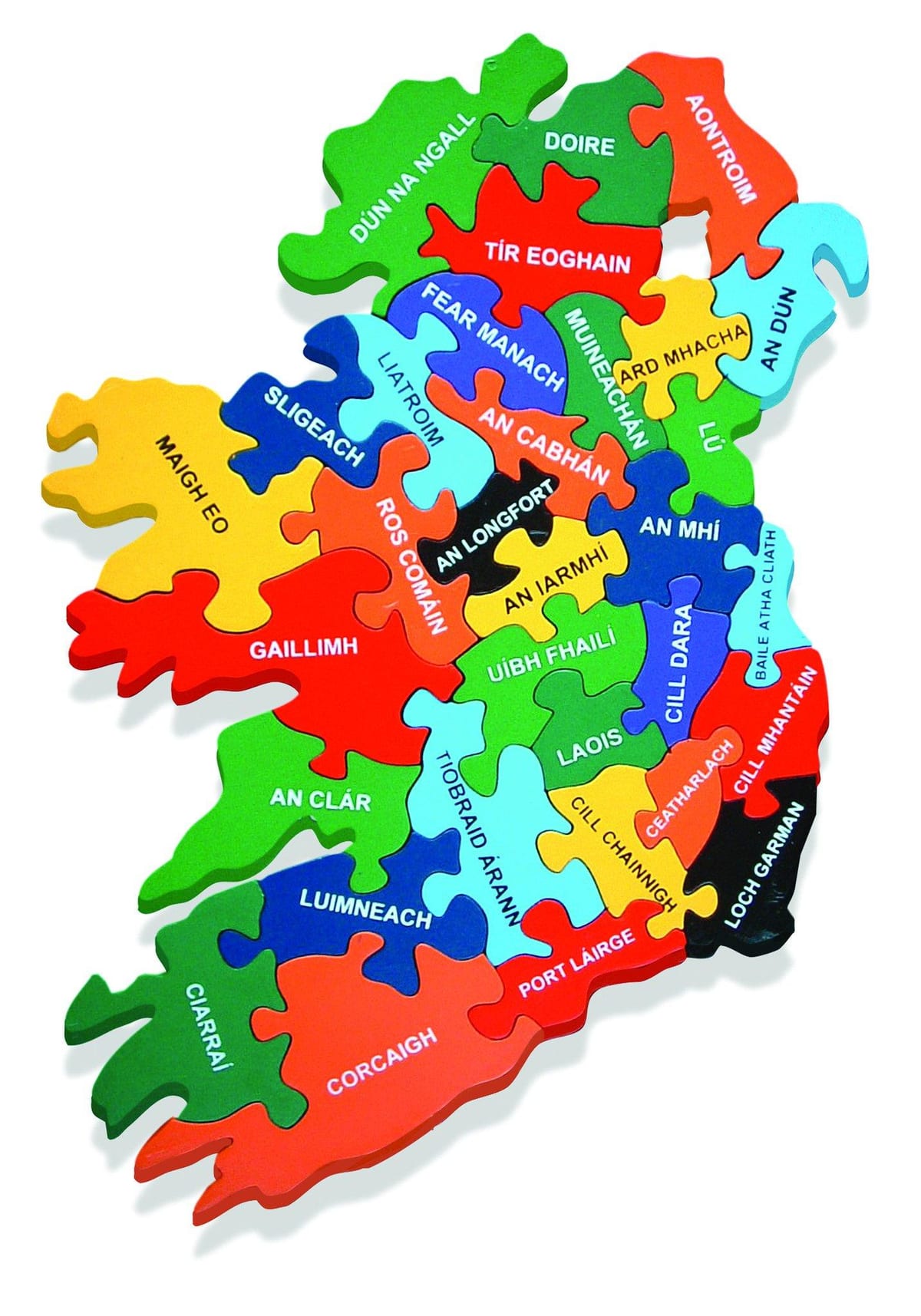 mapa mapa irska jako gaeilge