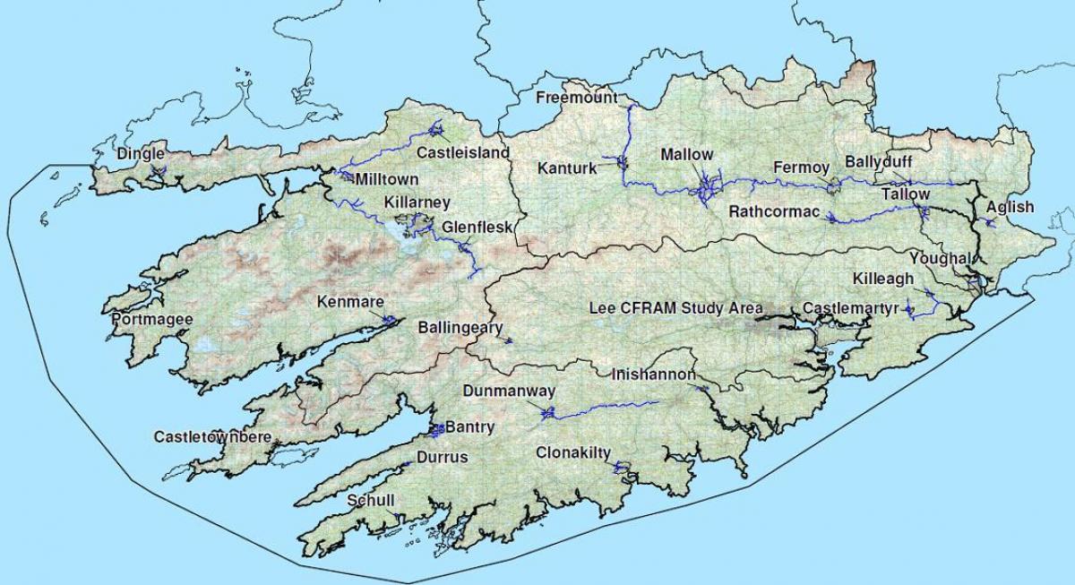 podrobné mapy západní irsko