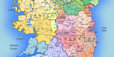 Mapa řeky irsko mapa pro děti