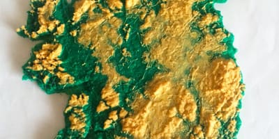 Mapa 3d mapa irska