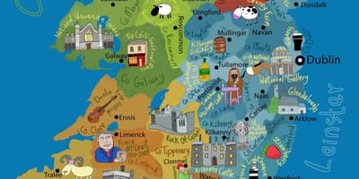 Mapa irska pro děti