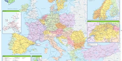 Mapa eurail irsko