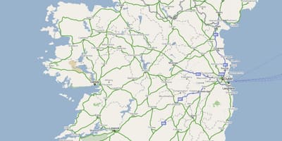 Mapa irska dálnici
