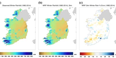 Mapa irska klimatu