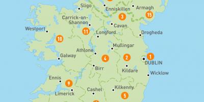 Irsko na mapě