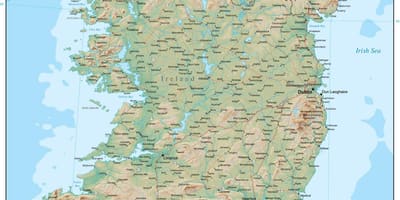 Mapa irska terénu 