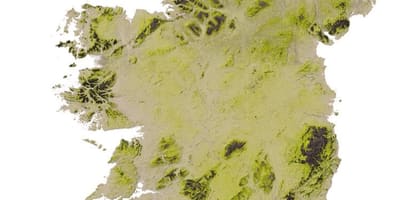 Zeměpisná mapa irska