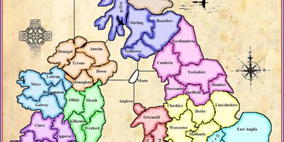 Mapa mapa irska hra