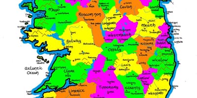 Mapa irska pro základní školy