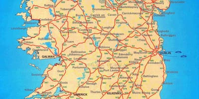 Mapa eire kraje