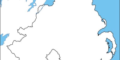 Slepá mapa severní irsko