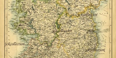 Starožitný mapa irska