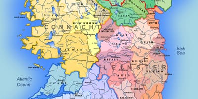 Velká podrobná mapa irska