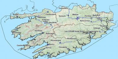 Podrobné mapy západní irsko